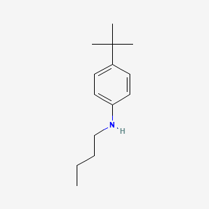 molecular formula C14H23N B8288520 4-tert-Butyl-N-butylaniline 