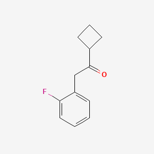 molecular formula C12H13FO B8288550 Cyclobutyl 2-fluorobenzyl ketone 