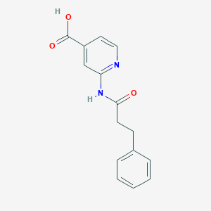 2-[(3-Phenylpropanoyl)amino]isonicotinic acid