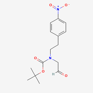 molecular formula C15H20N2O5 B8288585 tert-Butyl [2-(4-nitrophenyl)ethyl](2-oxoethyl)carbamate 