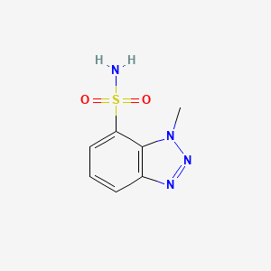 molecular formula C7H8N4O2S B8288645 1-Methyl-1H-benzotriazole-7-sulfonamide 