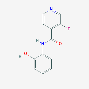 molecular formula C12H9FN2O2 B8288659 3-fluoro-N-(2-hydroxyphenyl)isonicotinamide 