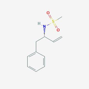 molecular formula C11H15NO2S B8288711 2(S)-methylsulfonylamino-1-phenyl-3-butene 