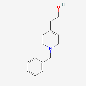 molecular formula C14H19NO B8288716 1,2,3,6-Tetrahydro-1-(phenylmethyl)-4-pyridineethanol 