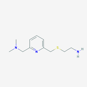 molecular formula C11H19N3S B8288781 2-[(6-Dimethylaminomethyl-2-pyridyl)methylthio]ethylamine 
