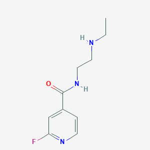 molecular formula C10H14FN3O B8288815 N-[2-(N-ethylamino)ethyl]-2-fluoroisonicotinamide 