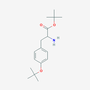 molecular formula C17H27NO3 B8288879 2-Amino-3-(4-tert-butoxy-phenyl)-propionic acid tert-butyl ester 