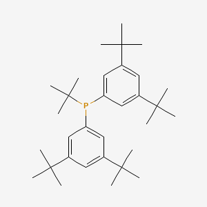 molecular formula C32H51P B8288908 tert-Butylbis(3,5-di-tert-butylphenyl)phosphine 