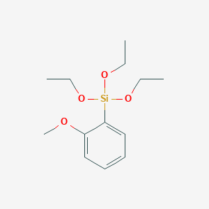 molecular formula C13H22O4Si B8288912 2-(Triethoxysilyl)anisole 