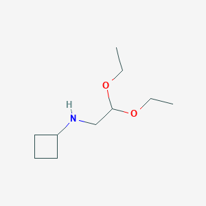 molecular formula C10H21NO2 B8289010 Cyclobutyl(2,2-diethoxyethyl)amine 