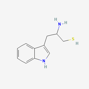 molecular formula C11H14N2S B8289033 2-amino-3-(1H-indol-3-yl)propane-1-thiol 