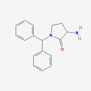 molecular formula C17H18N2O B8289049 3-Amino-1-benzhydryl-pyrrolidin-2-one 