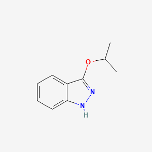 molecular formula C10H12N2O B8289165 Isopropoxyindazole 