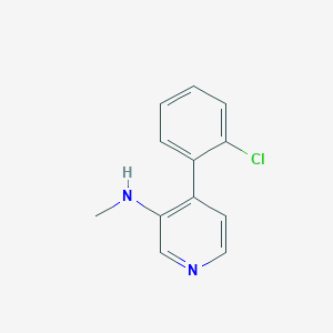 molecular formula C12H11ClN2 B8289182 [4-(2-Chloro-phenyl)-pyridin-3-yl]-methyl-amine 