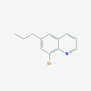 molecular formula C12H12BrN B8289195 6-Propyl-8-bromoquinoline 