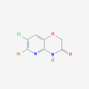 molecular formula C7H4BrClN2O2 B8289331 6-Bromo-7-chloro-4H-pyrido[3,2-b][1,4]oxazin-3-one 