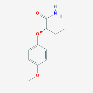 molecular formula C11H15NO3 B8289349 (2S)-2-(4-Methoxyphenoxy)butanamide 