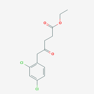 molecular formula C13H14Cl2O3 B8289477 Ethyl 5-(2',4'-dichlorophenyl)-4-ketopentanoate 