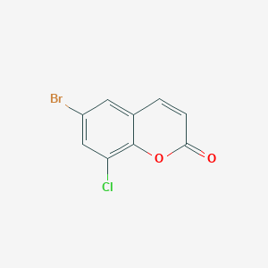 molecular formula C9H4BrClO2 B8289479 6-Bromo-8-chlorocoumarin 