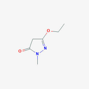 molecular formula C6H10N2O2 B8289482 5-ethoxy-2,4-dihydro-2-methyl-3H-pyrazol-3-one CAS No. 179732-65-1
