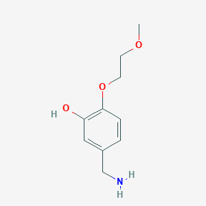 5-(Aminomethyl)-2-(2-methoxyethoxy)phenol