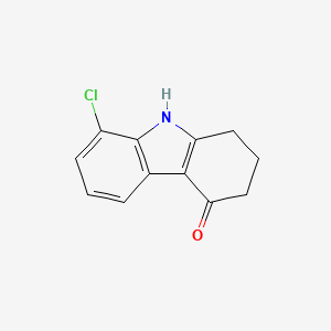 molecular formula C12H10ClNO B8289498 8-Chloro-1,2,3,9-tetrahydro-4H-carbazol-4-one 