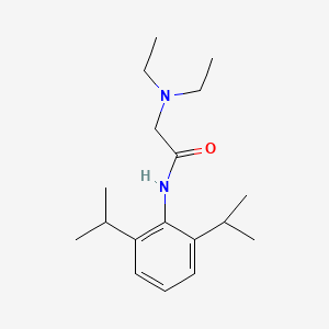 molecular formula C18H30N2O B8289524 2-(diethylamino)-N-(2,6-bis(1-methylethyl)phenyl)acetamide 