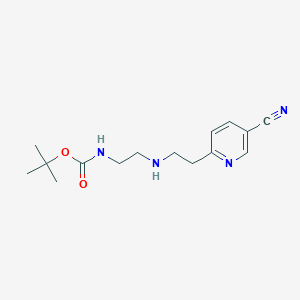 tert-Butyl (2-{[2-(5-cyanopyridin-2-yl)ethyl]amino}ethyl)carbamate