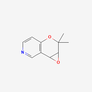 molecular formula C10H11NO2 B8289538 3,4-dihydro-2,2-dimethyl-3,4-epoxy-2H-pyrano[3,2-c]pyridine CAS No. 108031-10-3