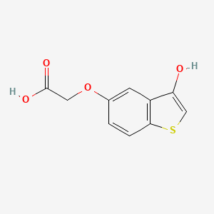 molecular formula C10H8O4S B8289557 5-Carboxymethoxy-3-hydroxybenzo[b]thiophene 