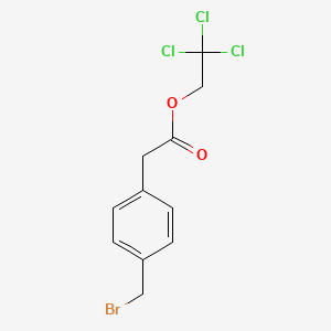 molecular formula C11H10BrCl3O2 B8289598 2,2,2-Trichloroethyl 4-bromomethylphenylacetate 