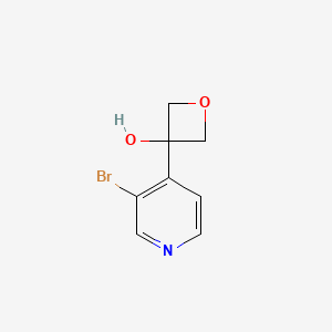 molecular formula C8H8BrNO2 B8289632 3-(3-Bromopyridin-4-yl)oxetan-3-ol 