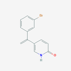 molecular formula C13H10BrNO B8289652 5-[1-(3-bromo-phenyl)-vinyl]-1H-pyridin-2-one 