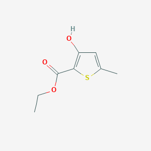 molecular formula C8H10O3S B8289669 Ethyl 3-hydroxy-5-methylthiophene-2-carboxylate CAS No. 2158-87-4