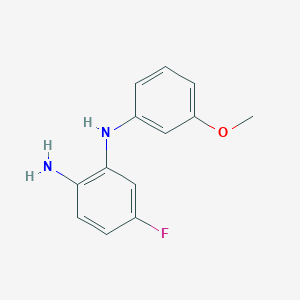 molecular formula C13H13FN2O B8289708 4-Fluoro-N2-(3-methoxyphenyl)benzene-1,2-diamine 