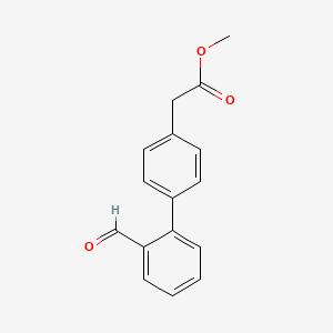 (2'-Formyl-biphenyl-4-yl)-acetic acid methyl ester
