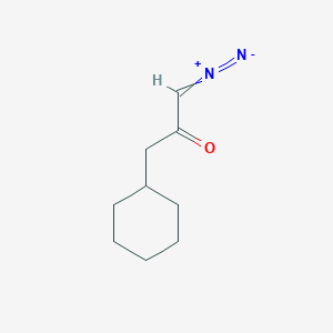 molecular formula C9H14N2O B8289730 Cyclohexylmethyl diazomethyl ketone 