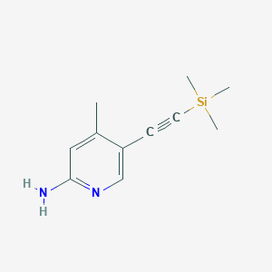 4-Methyl-5-trimethylsilanylethynyl-pyridin-2-ylamine