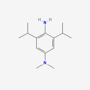 molecular formula C14H24N2 B8289815 3,5-diisopropyl-N,N-dimethylbenzene-1,4-diamine 