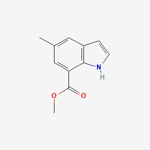 molecular formula C11H11NO2 B8289849 methyl 5-methyl-1H-indole-7-carboxylate 