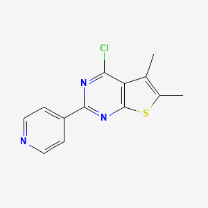 4-Chloro-2-(pyridin-4-yl)-5,6-dimethyl-thieno-[2,3-d]-pyrimidine