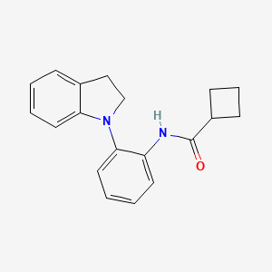 molecular formula C19H20N2O B8289913 1-[2-(Cyclobutylcarbonyl)aminophenyl]indoline 