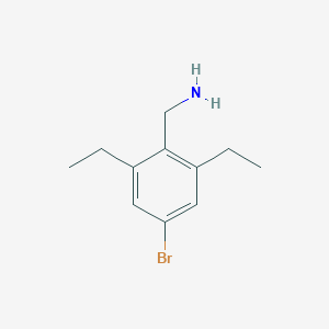 4-Bromo-2,6-diethylbenzylamine