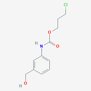 molecular formula C11H14ClNO3 B8289947 3-Chloropropyl (3-hydroxymethylphenyl)carbamate 