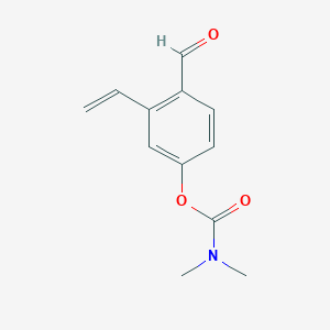 molecular formula C12H13NO3 B8289969 4-Formyl-3-vinyl-phenyl dimethylcarbamate 