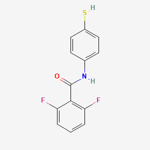 molecular formula C13H9F2NOS B8290023 2,6-difluoro-N-(4-mercapto-phenyl)-benzamide 