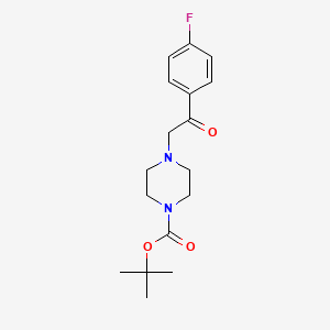 Tert-butyl 4-[2-(4-fluorophenyl)-2-oxoethyl]piperazine-1-carboxylate