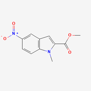 molecular formula C11H10N2O4 B8290031 1-Methyl-5-nitro-1H-indole-2-carboxylic acid methyl ester 