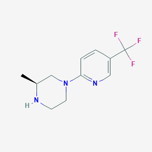 molecular formula C11H14F3N3 B8290045 (S)-3-methyl-1-(5-(trifluoromethyl)pyridin-2-yl)piperazine 