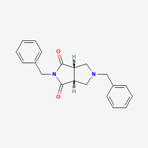 molecular formula C20H20N2O2 B8290063 3,7-Dibenzyl-cis-3,7-diazabicyclo[3.3.0]octan-2,4-dione 